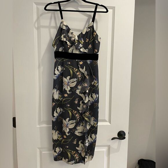 EUC Cinq a Sept Leena Midi Dress Sz. 2 - Picture 4 of 8